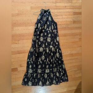 Express Black and Gold Maxi Dress $128